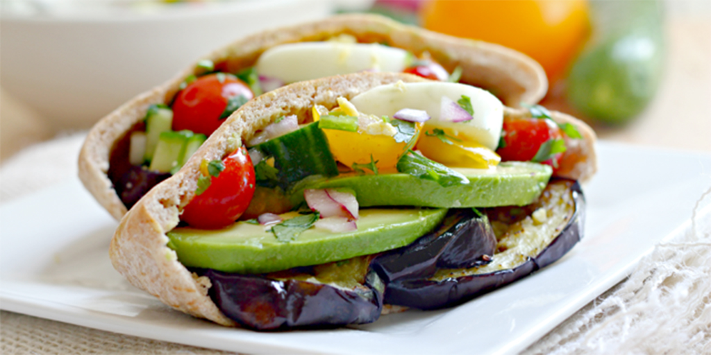 Southwestern Fusion Spicy Israeli Sabich Sandwich