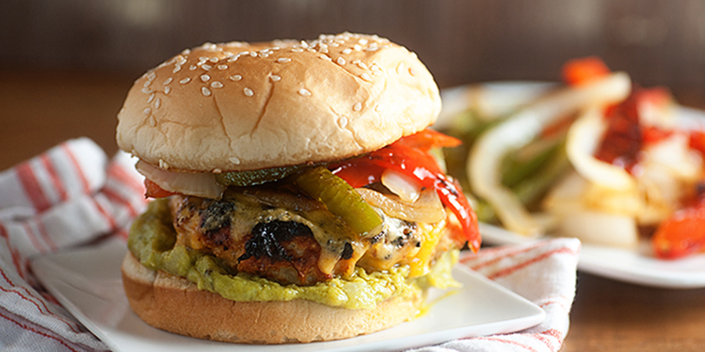 Chicken Fajita Tequila Burger