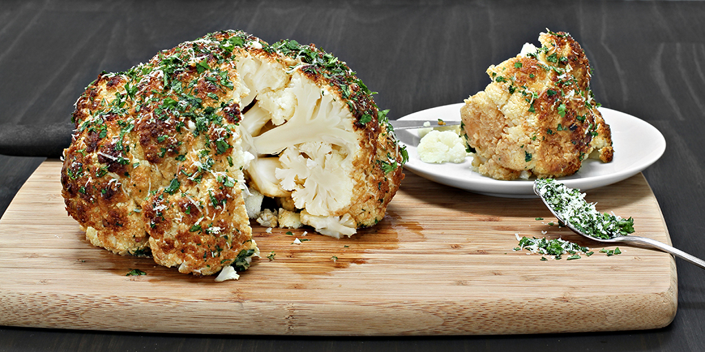 Spicy Whole Roasted Cauliflower
